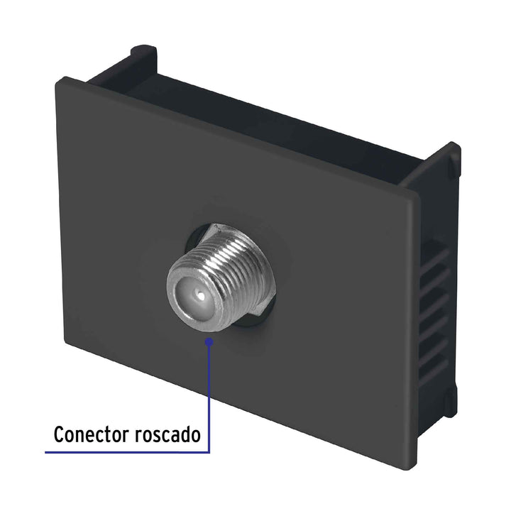 Dado De Tv 1.5 Módulos, Línea Española, Negro