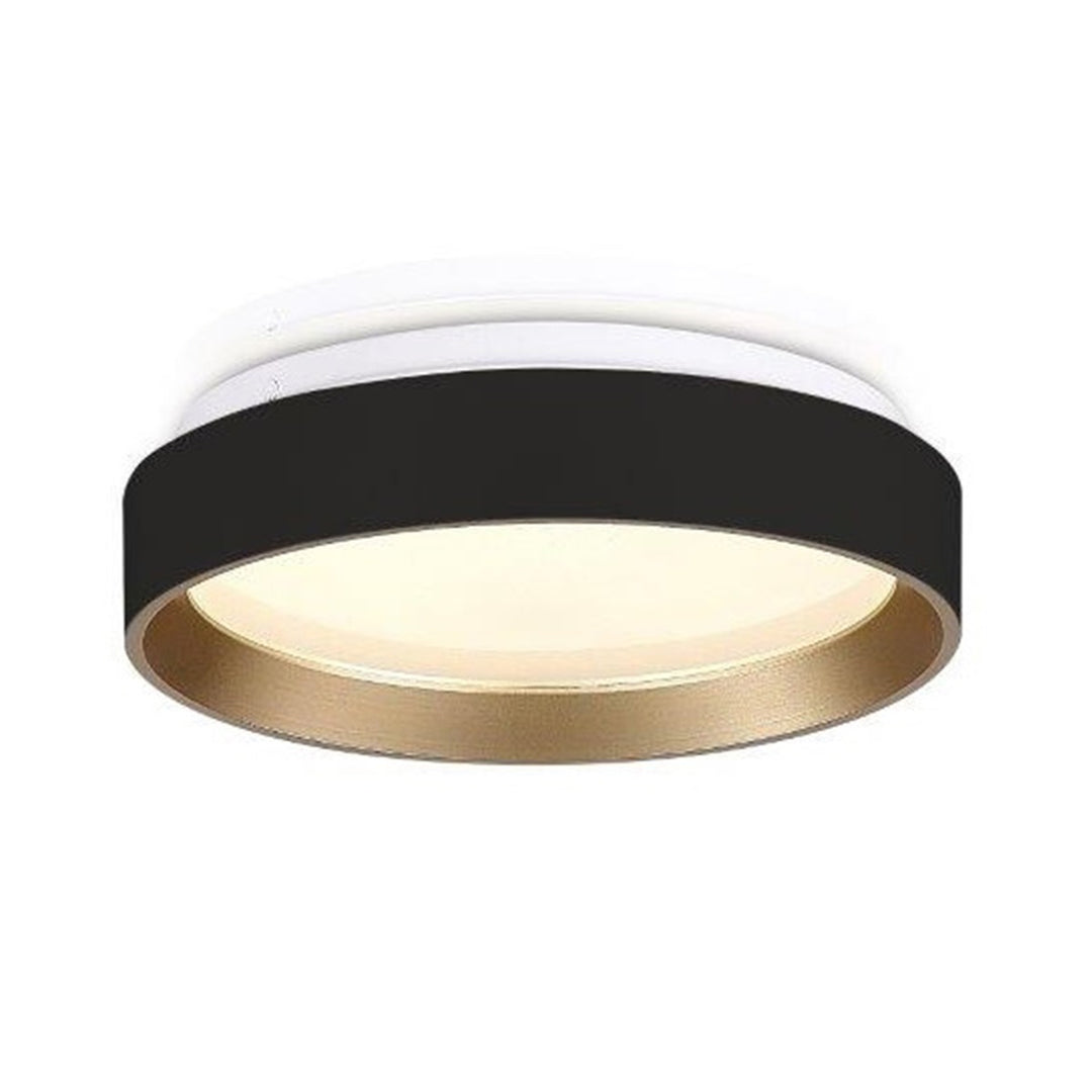 Lamp.techo Plafon Acabado Negro+dorado