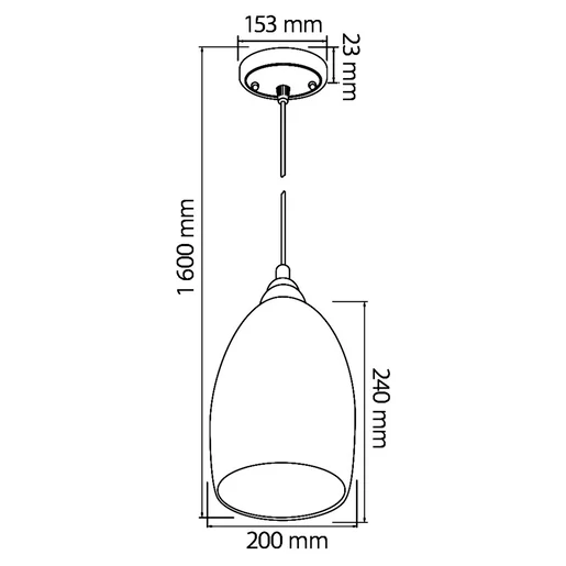 Lámpara Colgante De Cristal 1.60 M De Altura, Cristal Blanco / Ámbar