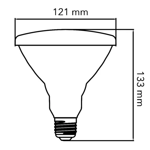 Foco PAR38 LED 18 W, Luz De Día, Base E27, IP65, No Atenuable