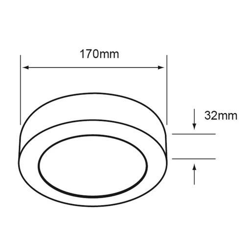 Lámpara Plafón LED Techo 12 W Tecnolite