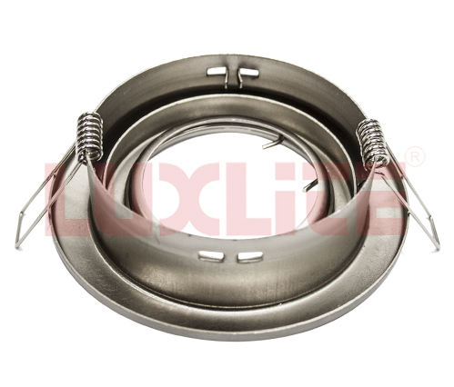 Lampara Ojo De Buey 1X50 Jcdr Plata 3 P. Luxlite