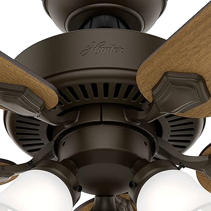 Ventilador De Techo De Bronce De 52 Pulgadas Con Kit De Luz LED Y Cadena De Tracción