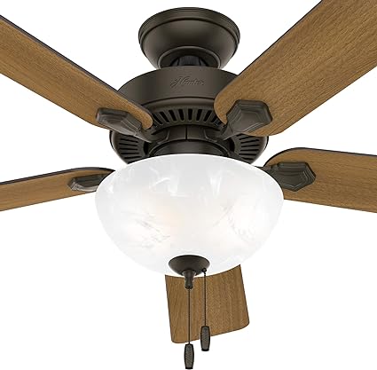 Hunter Swanson Ventilador De Techo Tradicional De Bronce Para Interiores De 52 Pulgadas