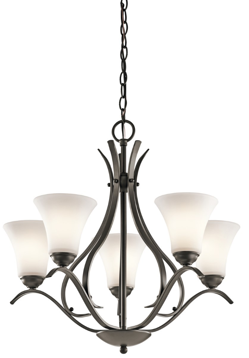 Lampara Colgante De 5 Copas Bronce 100 W Kichler