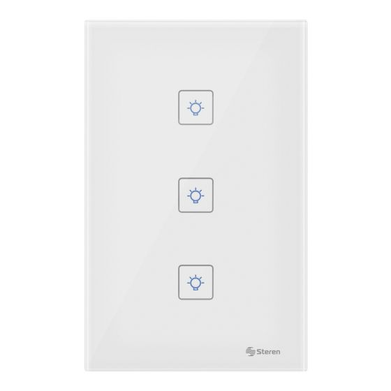 Apagador WI-FI Touch Triple Steren