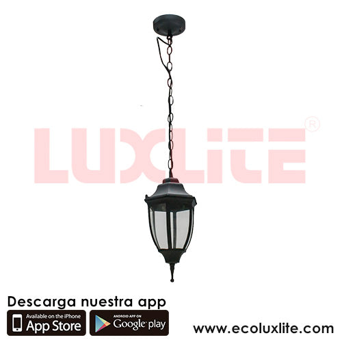 Farol Colgante 1X75 Negro Luxlite