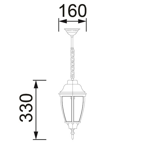 Farol Colgante 1X75W Antique LUM0289