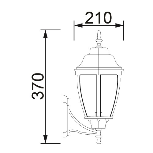 Farol De Pared Blanco 1X75W Luxlite (LUM0236)