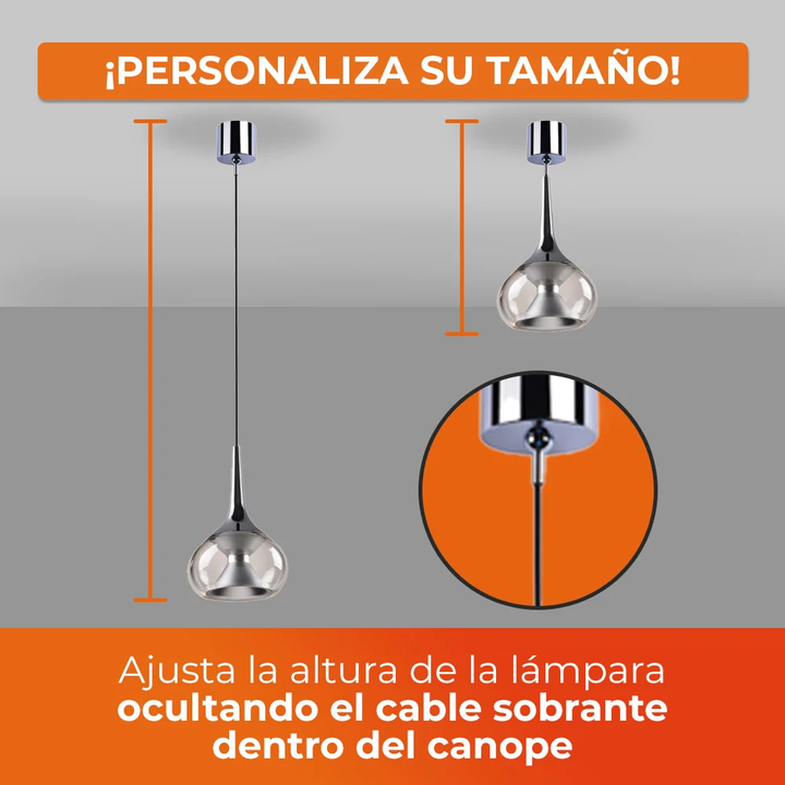 Lámpara Colgante De Cristal Columba Ii Tecnolite