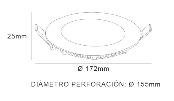 Ojo De Buey Empotrable 12 Watts