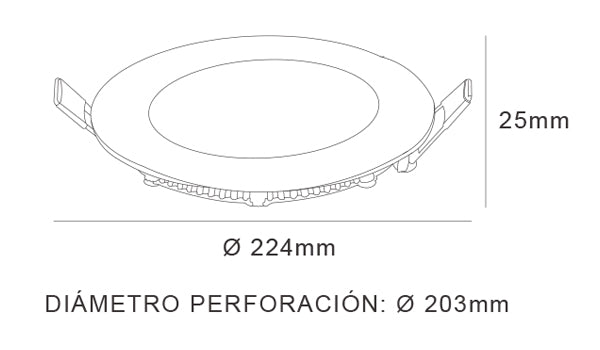 Ojo De Buey Empotrable 18 Watts