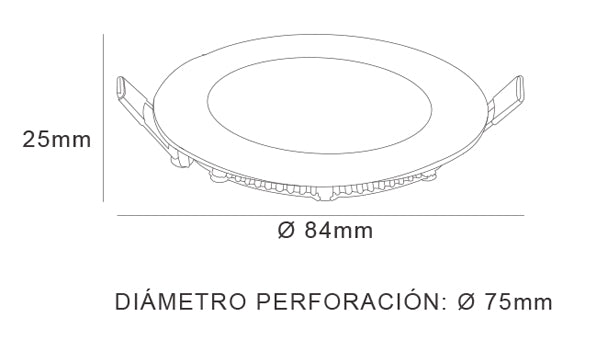 Ojo De Buey Empotrable 3 Watts