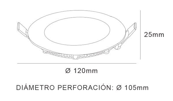 Ojo De Buey Empotrable 6 Watts