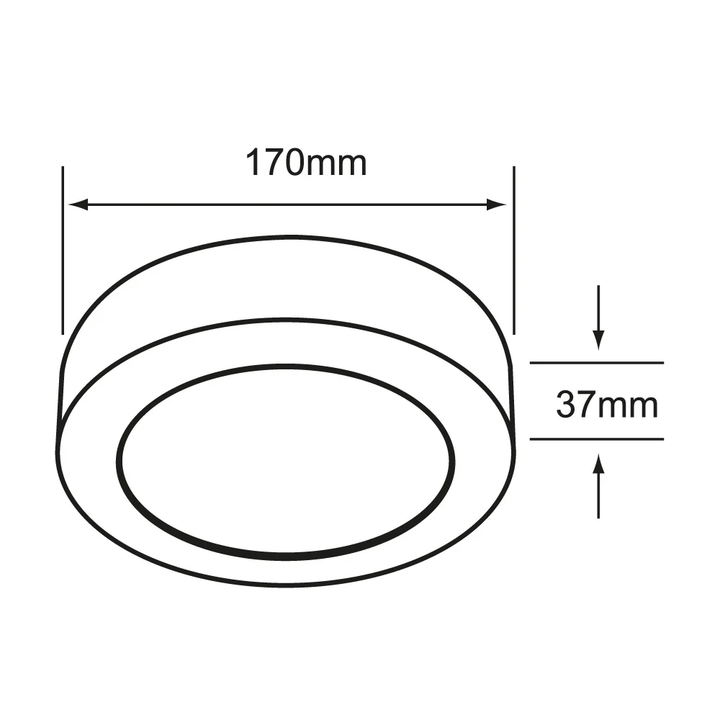 Lámpara Plafón Ankaa Ii Tecnolite 12W