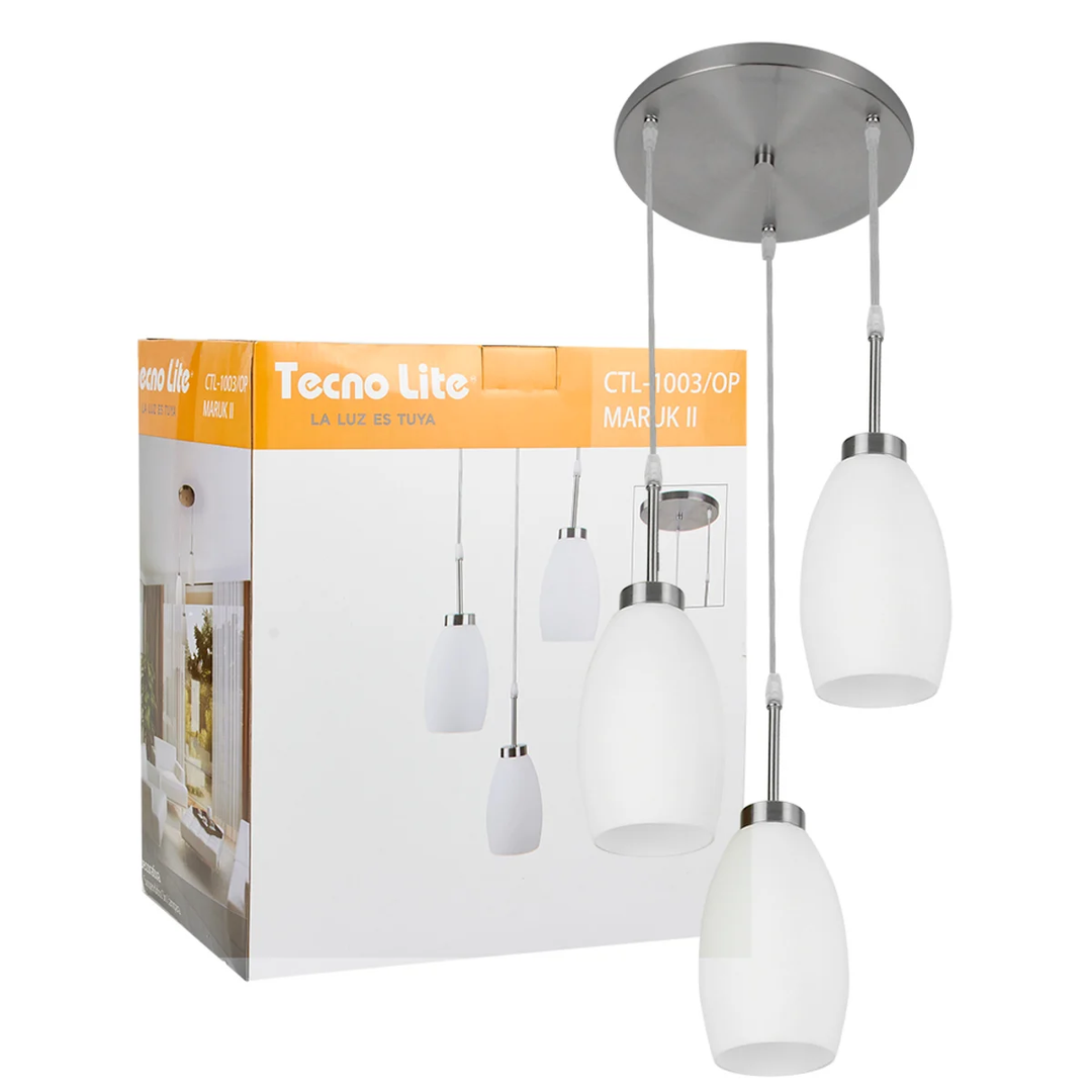 Lámpara Colgante De Cristal Maruk Ii Tecnolite