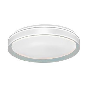 LAMP.TECHO PLAFON ACABADO BLANCO+DORADO